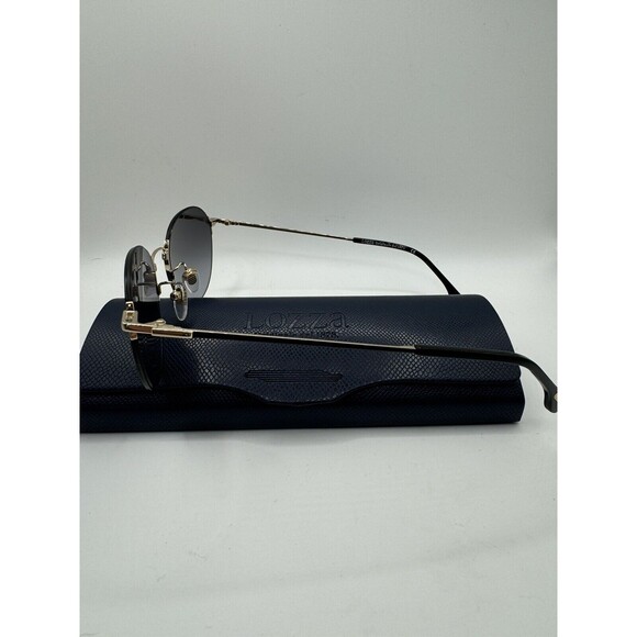 Designer Sunglasses NWT - Lozza SL2355 - Round Gold Rimless - Retail $300+ - Picture 2 of 4